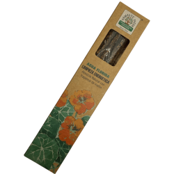 Incienso natural Agua Florida Limpieza Energética Namaste India Natural Masala - 1 cajetilla de 25gr. - Almizcle con Melón