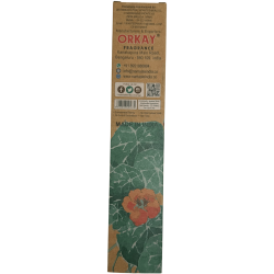 Incienso natural Agua Florida Limpieza Energética Namaste India Natural Masala - 1 cajetilla de 25gr. - Almizcle con Melón