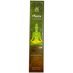 Himalaya Incense Magical Series Auric Cleansing Incense – 25 g ask masala rökelse med vit salvia och palo santo.