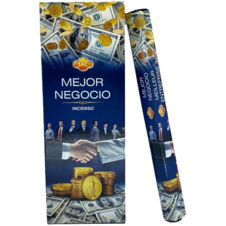 Incenso SAC Melhor Negócio - Caixa com 6 pacotes hexagonais de 20 varetas 120 varetas de incenso