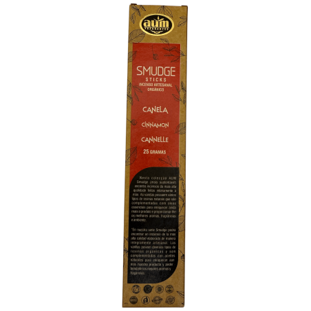 Encens Bio Cannelle AUM Fragrances Bâtonnets Smudge - 25gr.