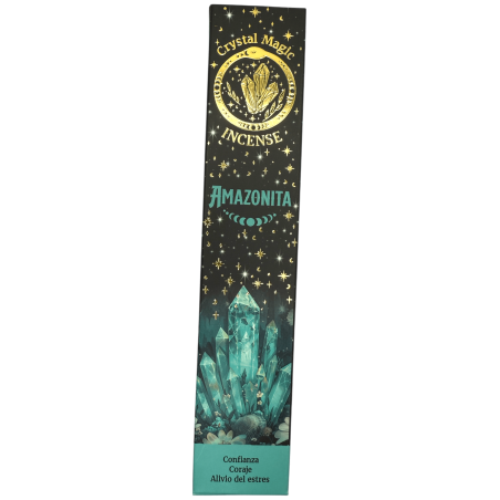 Encens Amazonita Hari Darshan Tribal Soul Crystal Magic - 1 paquet de 15gr Encens Orgànic amb Minerals