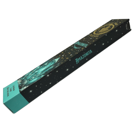 Encens Amazonite Hari Darshan Tribal Soul Crystal Magic - 1 paquet de 15 gr d'encens biologique aux minéraux