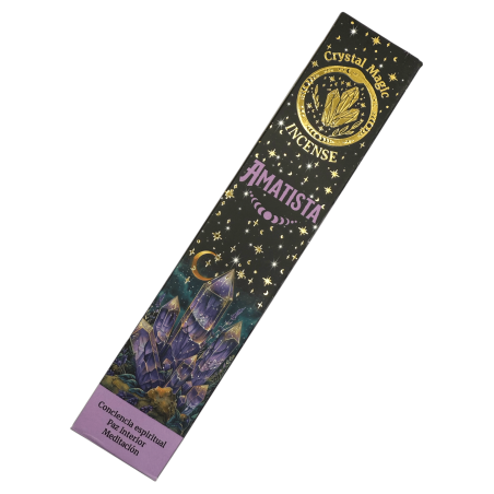 Tămâie Hari Darshan Tribal Soul Crystal Magic Amethyst - 1 pachet de 15g tămâie organică cu minerale