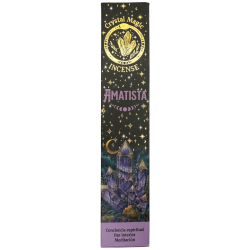 Hari Darshan Tribal Soul Crystal Magic Amethyst Wierook - 1 pakje van 15 g biologische wierook met mineralen