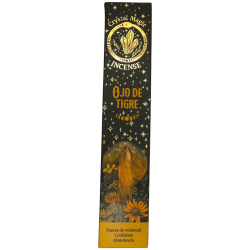 Tigerauge-Räucherstäbchen Hari Darshan Tribal Soul Crystal Magic – 1 Packung mit 15 g Bio-Räucherstäbchen mit Mineralien