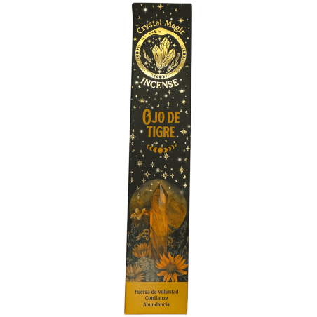 Encens Ull de Tigre Hari Darshan Tribal Soul Crystal Magic - 1 paquet de 15gr Encens Orgànic amb Minerals
