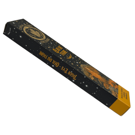 Tigerauge-Räucherstäbchen Hari Darshan Tribal Soul Crystal Magic – 1 Packung mit 15 g Bio-Räucherstäbchen mit Mineralien