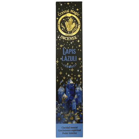 Incienso Lapislázuli Hari Darshan Tribal Soul Crystal Magic - 1 cajetilla de 15gr Incienso Orgánico con Minerales