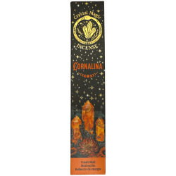 Hari Darshan Carnelian Wierook Tribal Soul Crystal Magic - 1 pak van 15 gram biologische wierook met mineralen