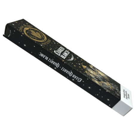 Incienso Cuarzo Blanco Hari Darshan Tribal Soul Crystal Magic - 1 cajetilla de 15gr Incienso Orgánico con Minerales