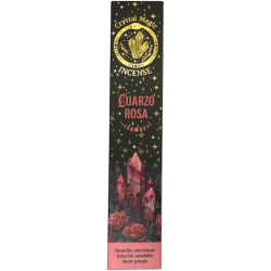 Encens Quars Rosa Hari Darshan Tribal Soul Crystal Magic - 1 paquet de 15gr Encens Orgànic amb Minerals