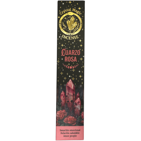 Tămâie Hari Darshan Tribal Soul Crystal Magic Rose Quartz - 1 pachet de 15g tămâie organică cu minerale
