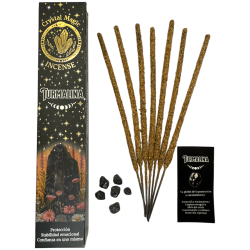 Incenso Hari Darshan Tribal Soul Crystal Magic Tourmaline - 1 confezione da 15 gr di incenso biologico con minerali