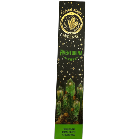 Aventurine Incense Hari Darshan Tribal Soul Crystal Magic - 1 pack of 15gr Organic Incense with Minerals