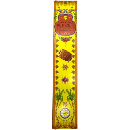SREE VANI Golden India Palo Santo Räucherstäbchen – 1 Packung mit 15 g.