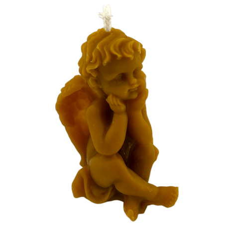 Vela de anjo de mel natural - 10x5,5cm