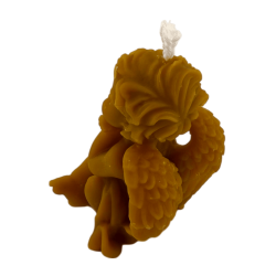 Vela de anjo de mel natural - 10x5,5cm