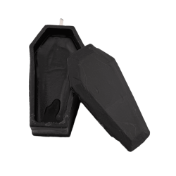 Black Coffin Candle - 12x6.4cm - Remove, Suppress, Bury or End Situations