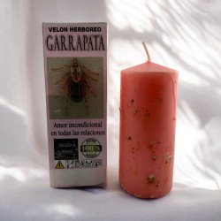 ガラパタ ハーバルキャンドル - 秘伝キャンドル 14x6cm - あらゆる関係における無条件の愛