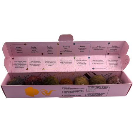 7 Day Cleansing Smudging Bombs AROMA - 7 Organic Incense Bombs
