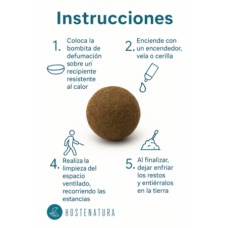 Bombas de limpeza de 7 dias AROMA - 7 bombas de incenso orgânicas