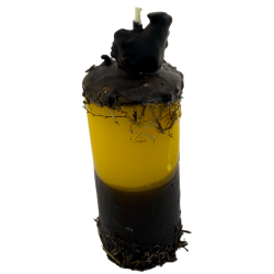 Special Esoteric Candle Black Hen 14x6cm - Against evil eye, spells, enemies and curses