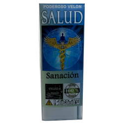 Poderoso Velón de Carga Salud - Velón Esotérico 14x6cm - Sanación