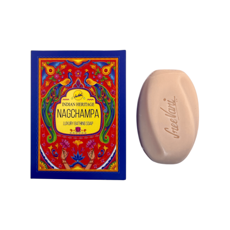 SREE VANI Indian Heritage Nag Champa Badtvål - 75g Bar.