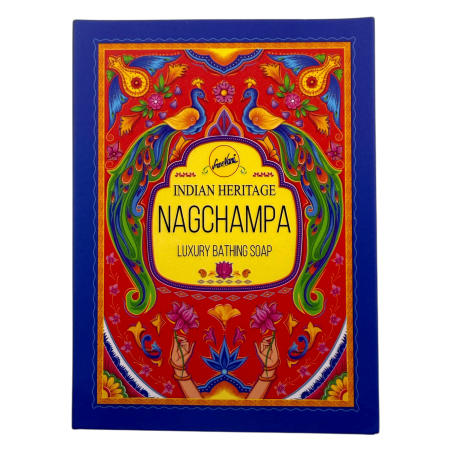 SREE VANI Indian Heritage Nag Champa Bath Soap - 75g Bar.