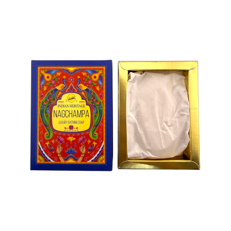 SREE VANI Indian Heritage Nag Champa Bath Soap - 75g Bar.
