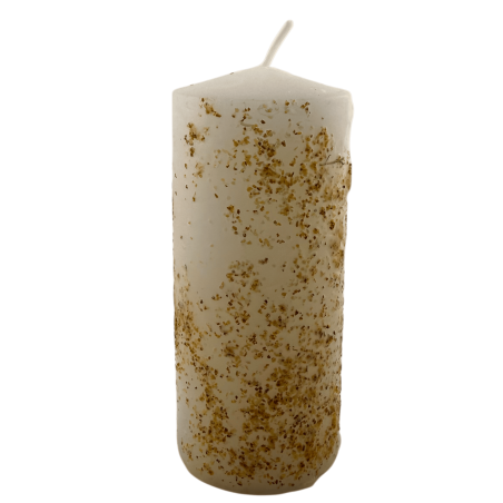 Herbal Garlic Candle - Esoteric Candle 14x6cm - Protection, Attracts good, removes evil...