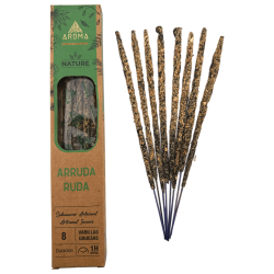 Boîte d'encens de rue bio AROMA Nature - 12 boîtes de 8 bâtonnets épais