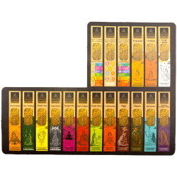 AROMA浄化儀式のためのオーガニックお香箱 - 太いスティック8本入り12箱