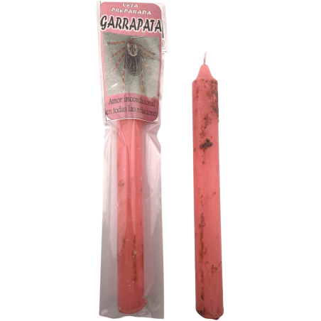 Vela ritualística em forma de carrapato, 18 cm - Amor incondicional em todos os relacionamentos