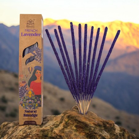 Encens naturel à la lavande française, Himalayan Soul Origins - Boîte de 25 g