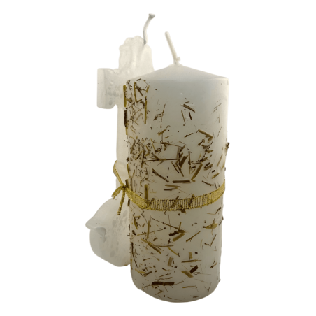 Schlüsselkerze der Kraft – Licht und Energie HOSTENATURA – 14 x 8 cm – Handgefertigte esoterische Kerze zur Kanalisierung von Li