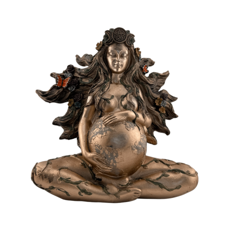 Resin Figure Gaia Mother Earth Goddess - 20x10x15cm