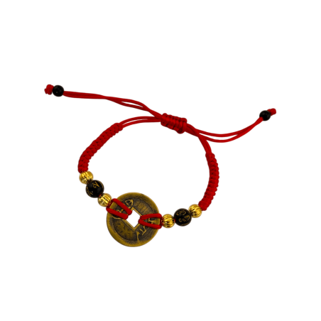 Feng Shui I Ching Myntarmband - Pengar, rikedom och lycka