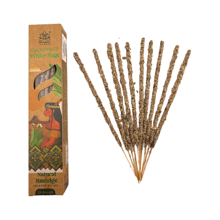 بخور مريمية بيضاء طبيعية من كاليفورنيا، أصول روح الهيمالايا - علبة ٢٥ غرام