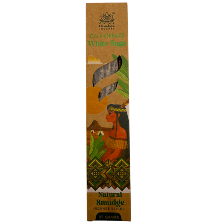 Natuurlijke Californische witte salie wierooksmudge Himalayan Soul Origins - Doos van 25 g