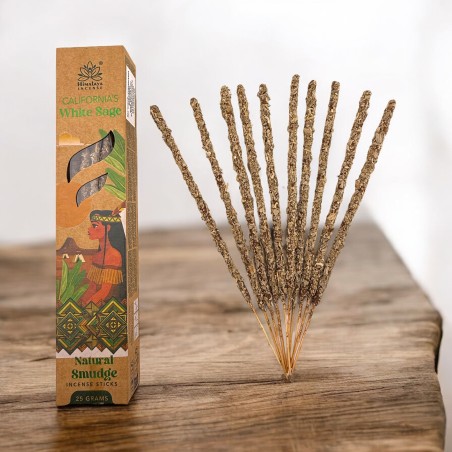 Tămâie naturală californiană cu salvie albă Himalayan Soul Origins - cutie de 25g