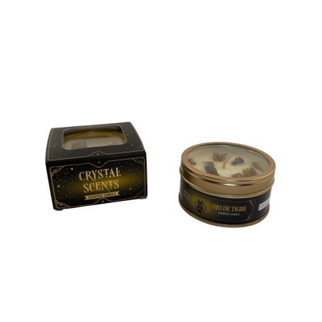 Kristall Tiger's Eye AROMA FRAGRANCES - Vaniljdoft - 65g - 5-6 timmars brinntid