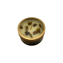 شمعة AROMA FRAGRANCES عين النمر الكريستالية - برائحة الفانيليا - 65 غرام - مدة احتراق من 5 إلى 6 ساعات