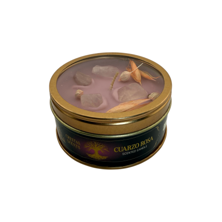 Espelma Aroma Crystal Quars Rosa AROMA FRAGRANCES Aroma Roses - 65gr. - 5-6h de durada
