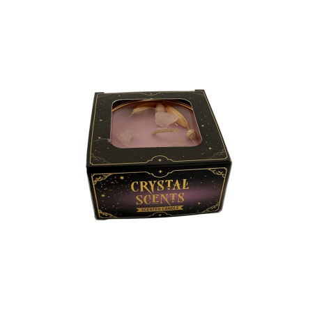 Świeca AROMA FRAGRANCES Crystal Rose Quartz - 65 g - czas palenia 5-6 godz.