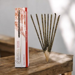 Blissful Botanics TULASI Bio-Vanille-Räucherstäbchen – Natürliches handgefertigtes Produkt – Süße Vanille – 8 Bio-Räucherstäbche
