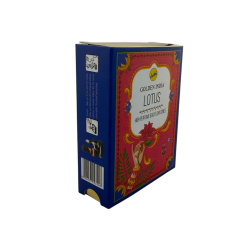 SREE VANI Golden India Backflow Lotus Incense Cones - Pack of 10 Blackflow Lotus Flower Cones
