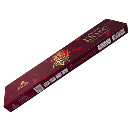 AROMA Mystical Rose Masala - Boîte de 24 g d'encens indien naturel