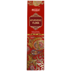 Tridev Ayurvedic Flora Natural Incense Sticks - 10 Extra Thick Sticks